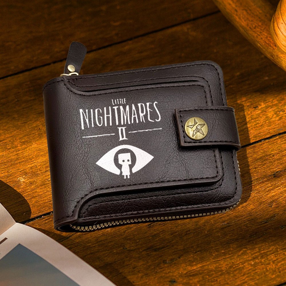 1pc Little Nightmares II Video Game Wallet - Gothic Horror Design with Little Nightmares II Logo, Zipper Closure, Compact Coin Purse & Card Holder for Men & Women, Gothic Wallet, Everyday Accessory, Retro Style, Durable Mater