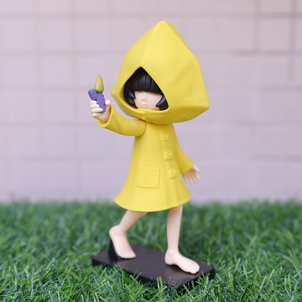 Big Shot Little Nightmare Six Nome Handmade PVC Figurine - Halloween Party Decoration, Indoor/Outdoor Use, No Electricity Needed, Durable Collectible Model for Home & Garden Decor, Halloween Decorations, Best for Christmas, P