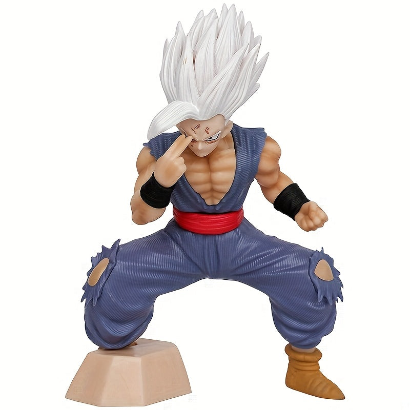 Dragon Ball Gohan White God Form Figurine - Highly Detailed Anime Action Pose with Dynamic Pose, Dynamic Base for Display, Collectible Statue for Home/Office Decor, Home Decoration, Detailed Sculpture, Character Model