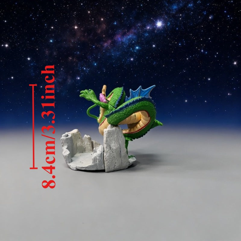 Dragon Ball Super Saiyan Shenron Action Figure - Lightweight PVC Collectible Statue with Dynamic Dragon & Snake Design, Vibrant Green & Golden Colors