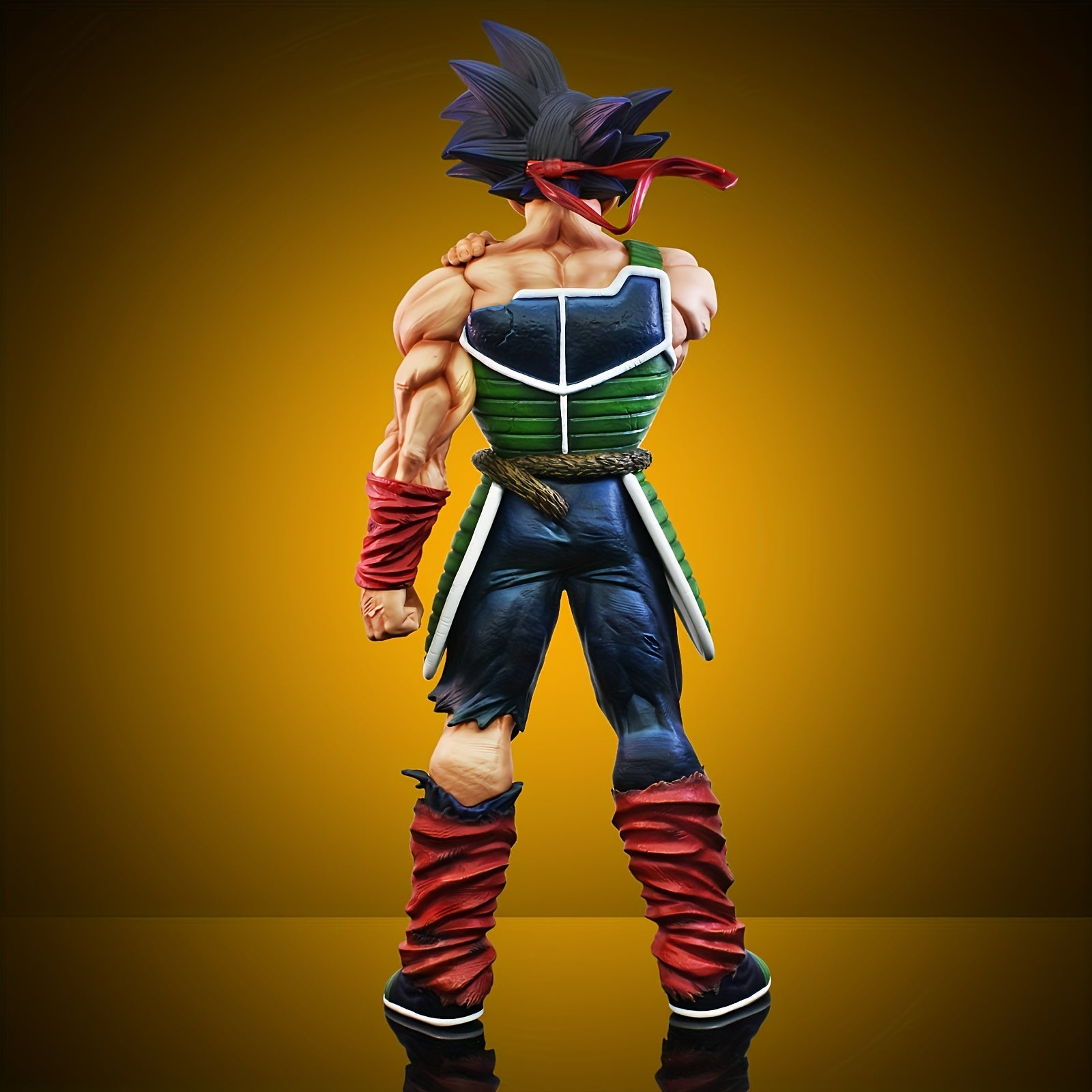 Epic Bardock Figure from Dragon Ball! with spiky black hair, red headband, and battle-worn armor, he stands with arms crossed fiercely. Perfect for Dragon Ball anniversaries or anime conventions to thrill overseas fans,  Fan