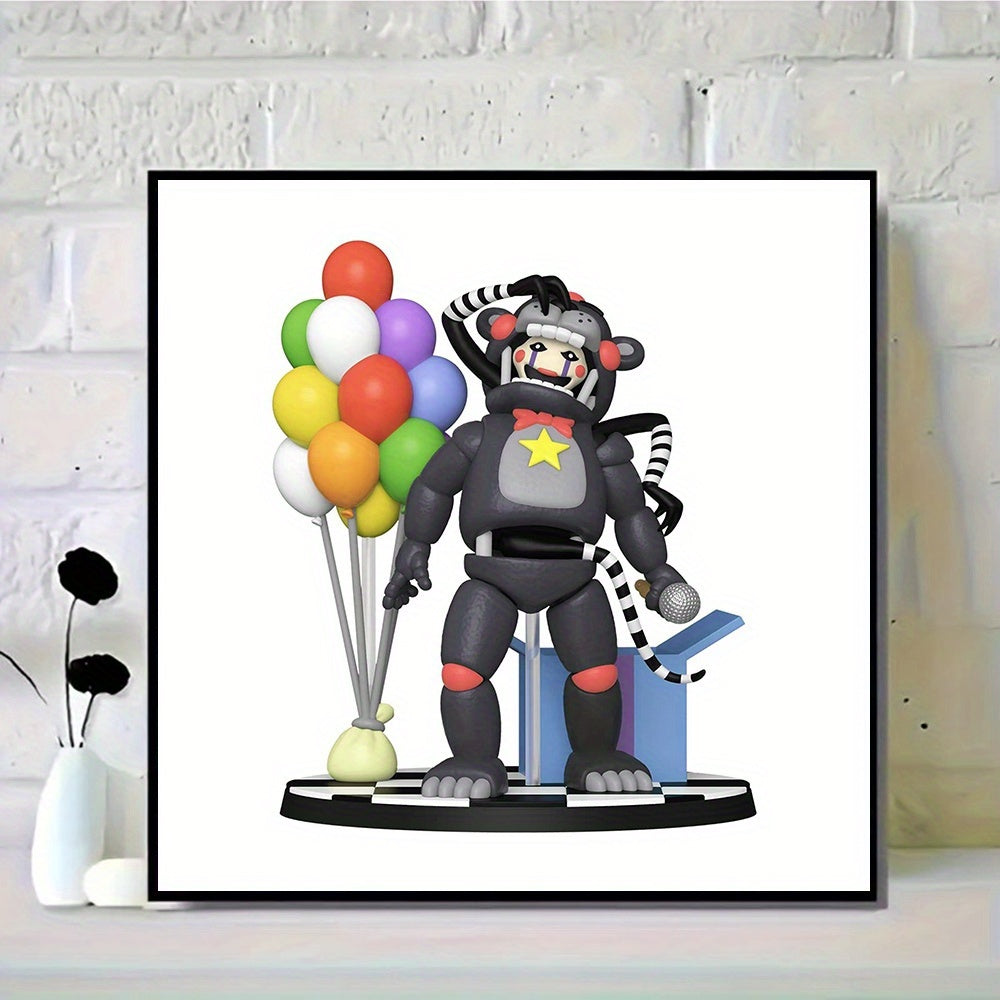 1pc 29.97x29.97cm Five Nights At Freddy DIY diamond painting kit, various patterns round diamond art kit, round diamond accessories, frameless art painting home wall decoration gifts