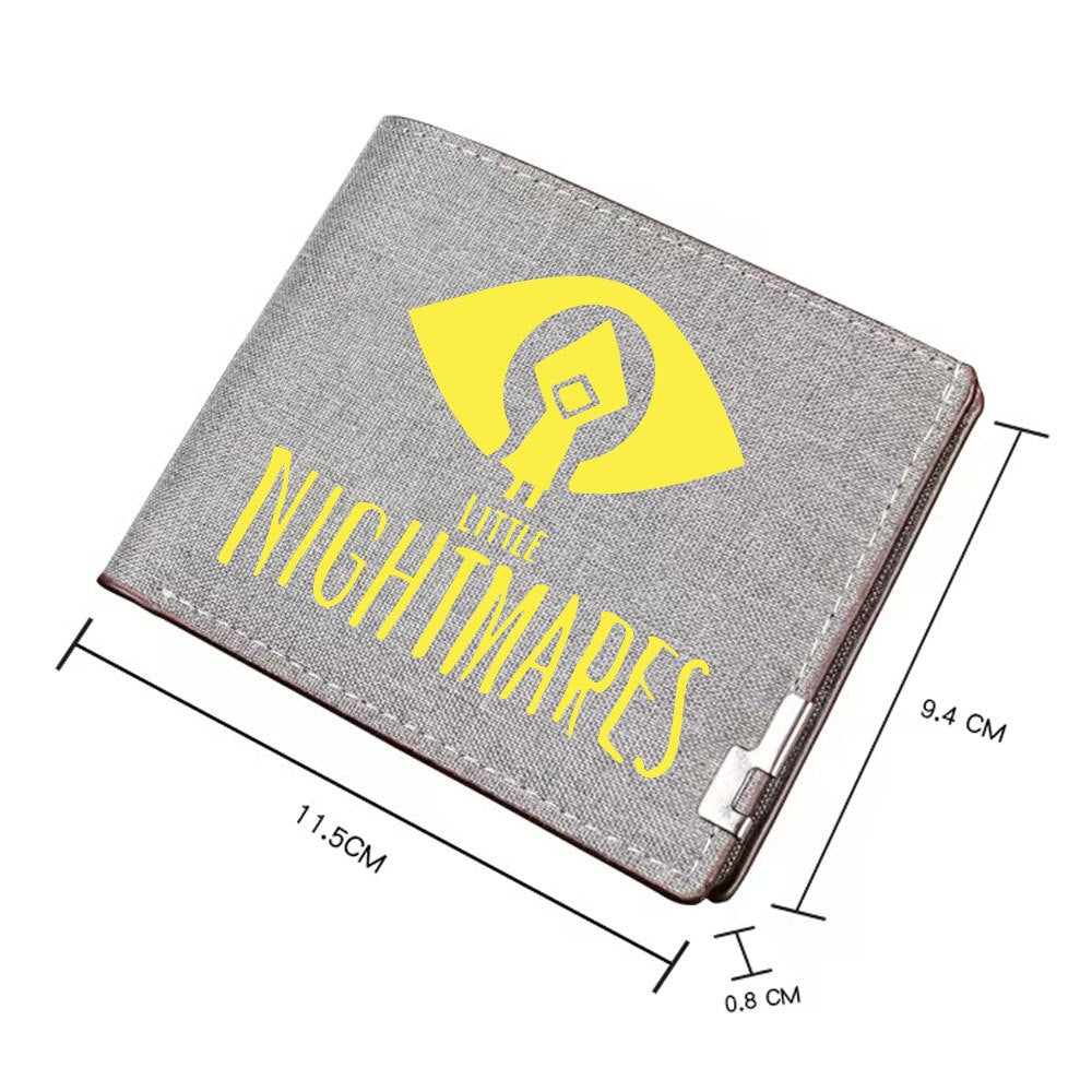 1pc Little Nightmares: The Last Wish Inspired Wallet - Gothic Horror Design with Little Nightmares Logo, Foldable Slim Wallet for Men & Women, Durable Polyester - Ideal Gift For Christmas, Halloween, Thanksgiving - Everyday &