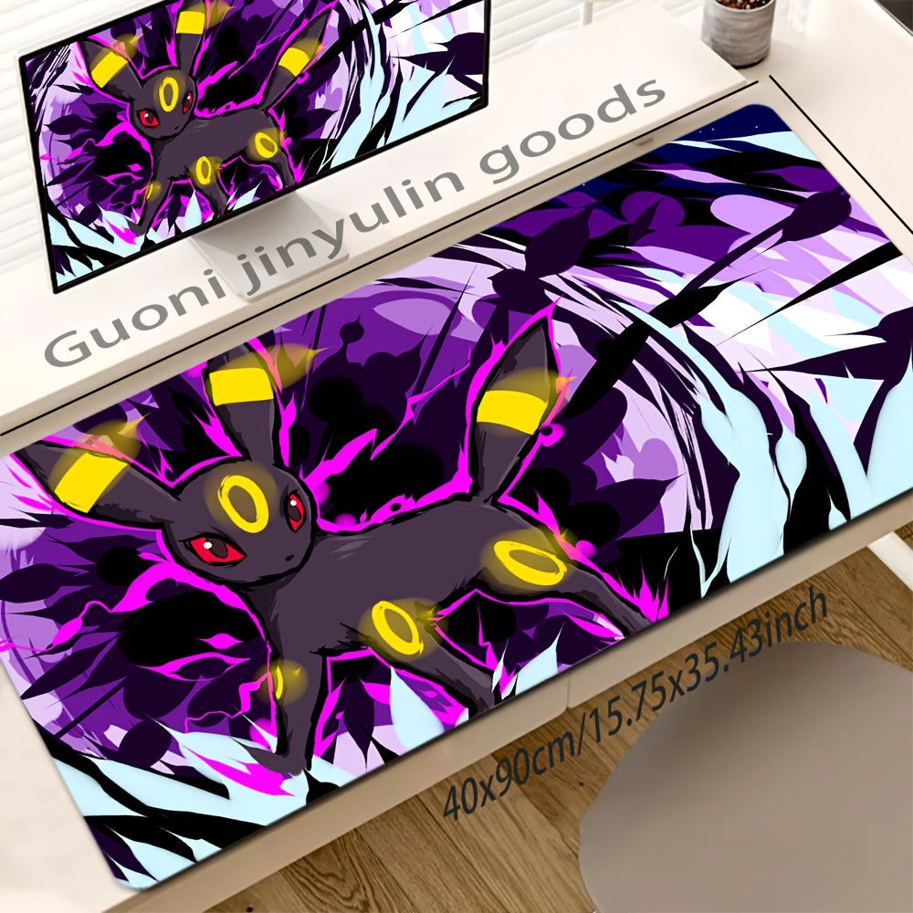 1pc Popular Anime Pokémon Super Cute Pattern Mouse Pad, Large Size Gaming Mouse Mat with Vibrant Colors, Soft and Comfortable Rubber Material for Gamers, Office & Home Use, Computer Accessories, Laptop & iPad Compatible, Non