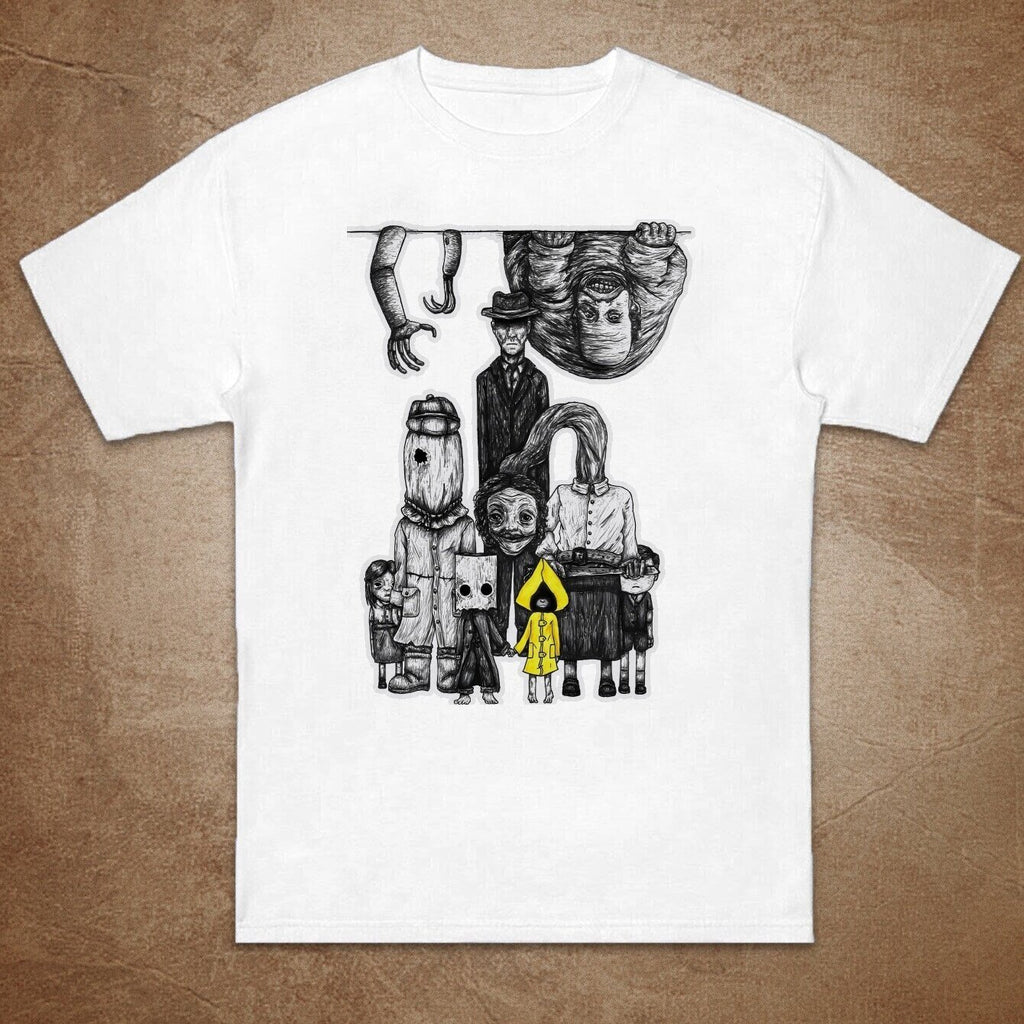 Women'S Little Nightmares Graphic Tee - Funny, Quirky, and Cute Letter Print T-Shirt, Casual Round Neck Short Sleeve Top, Perfect for Casual Attire, Ladies T Shirt