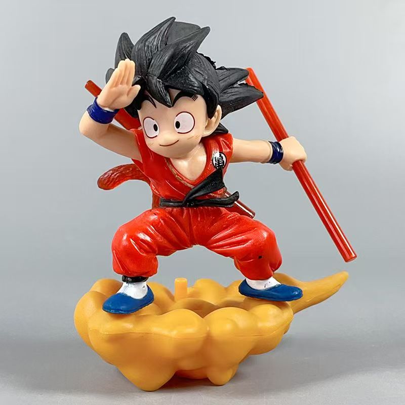 1pc Dragon Ball Z Goku & Vegeta Fighting on Clouds Collectible Figure - Dynamic Action Pose with Red & Outfits, Dynamic Poses, Perfect Gift For Fans