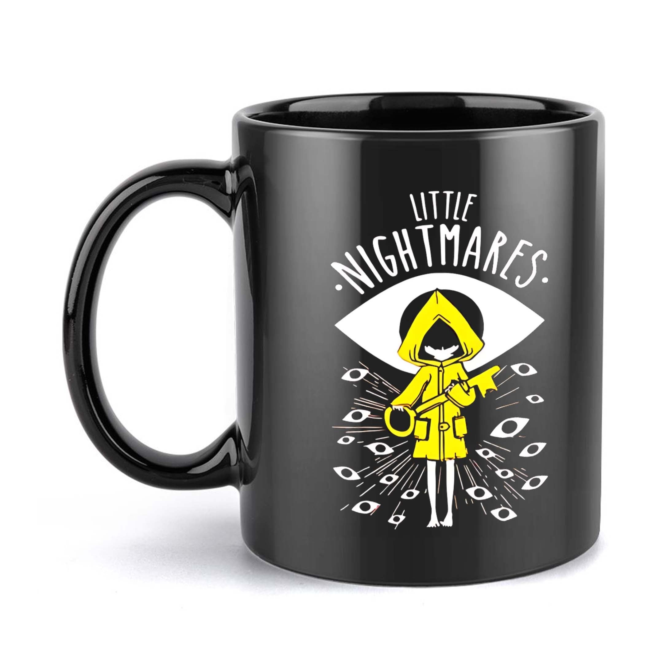1pc Little Nightmares Ceramic Coffee Mug, 11oz, Hand Wash Only, Reusable, Multipurpose, Ideal for Christmas & New Year Gifts, with Eye Design, for All Seasons, Coffee Bar Accessories