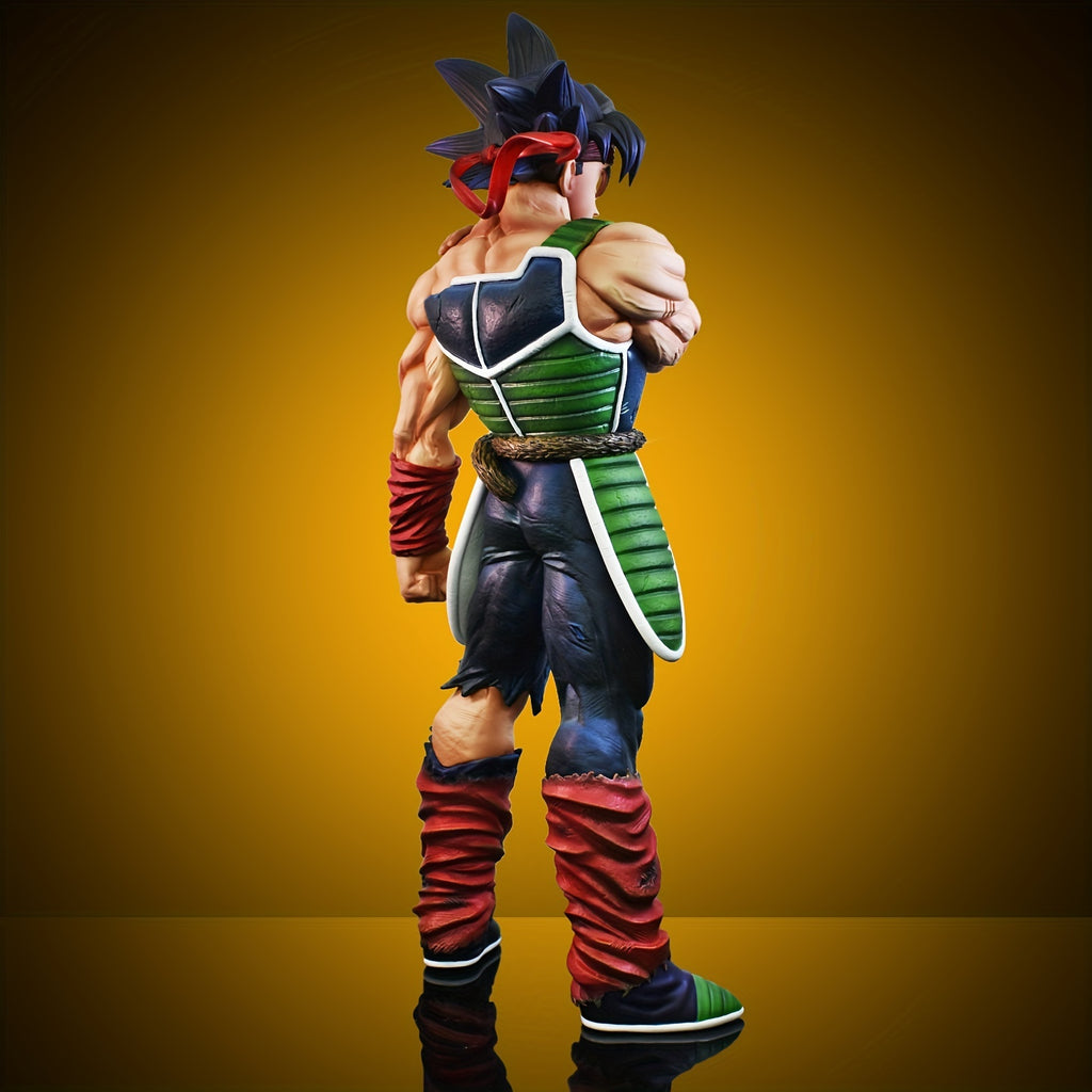 Epic Bardock Figure from Dragon Ball! with spiky black hair, red headband, and battle-worn armor, he stands with arms crossed fiercely. Perfect for Dragon Ball anniversaries or anime conventions to thrill overseas fans,  Fan