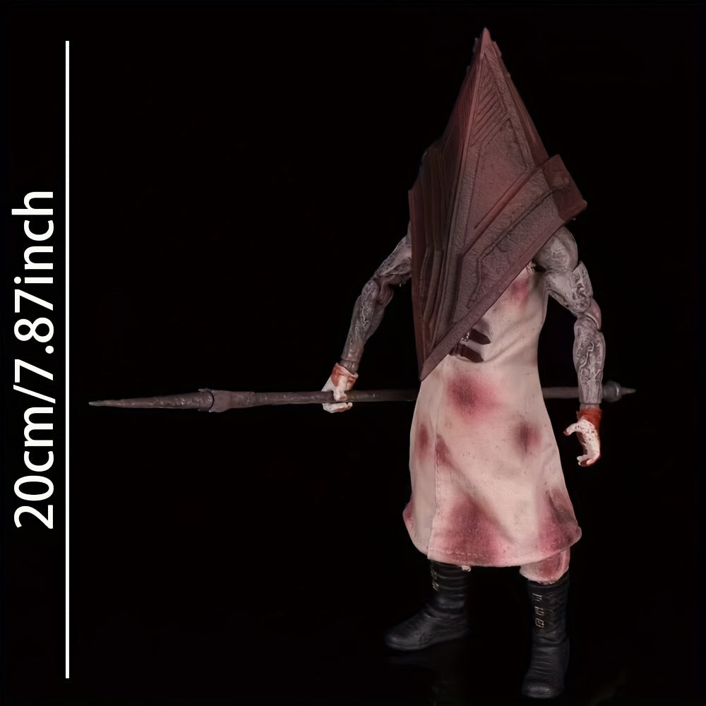 Silent Hill Horror Game Collectible Figure - Deluxe Edition with Replaceable Parts, Dynamic Action Pose, - for Halloween Decor, Display, or Silent Hill Fan Collections - Compatible with Silent Hill 2 Gameplay - Horror Action