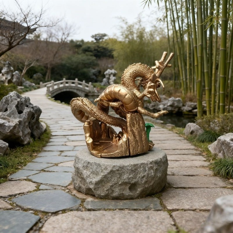 Dragon Ball Super Saiyan Shenron Action Figure - Lightweight PVC Collectible Statue with Dynamic Dragon & Snake Design, Vibrant Green & Golden Colors