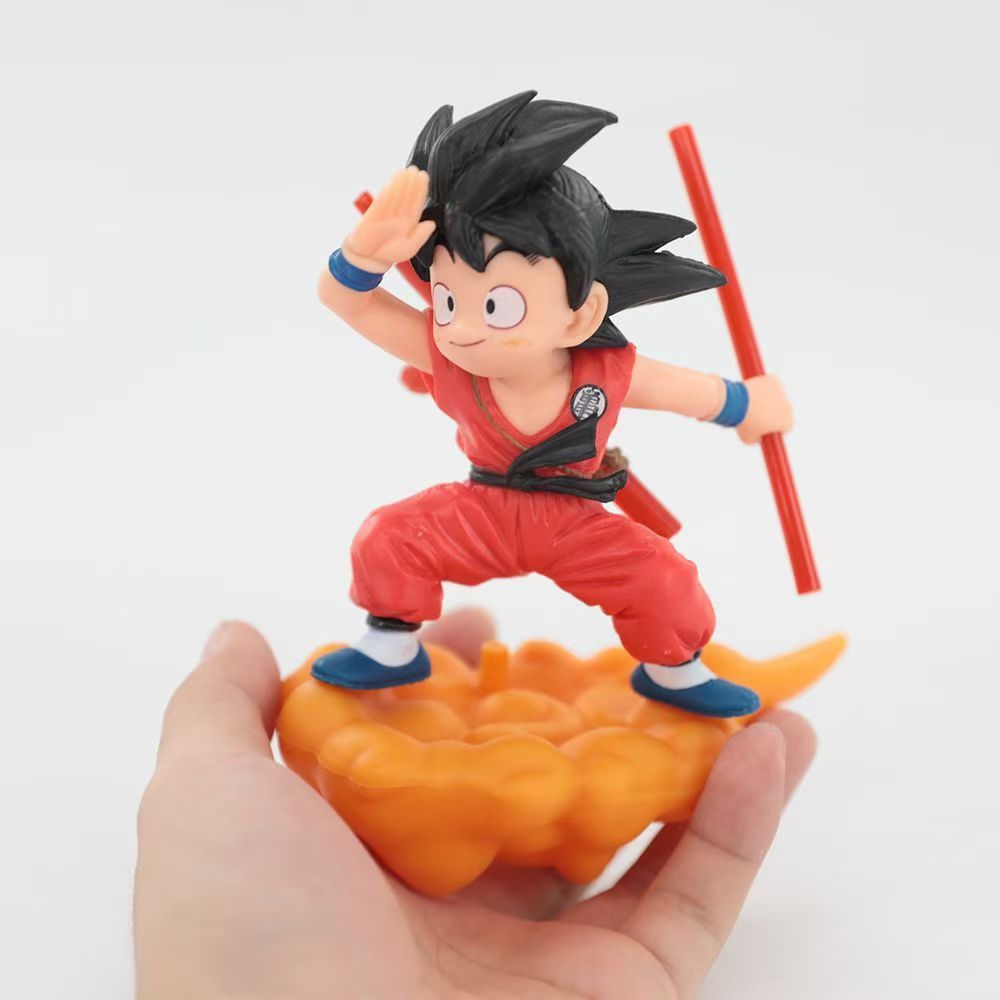 1pc Dragon Ball Z Goku & Vegeta Fighting on Clouds Collectible Figure - Dynamic Action Pose with Red & Outfits, Dynamic Poses, Perfect Gift For Fans