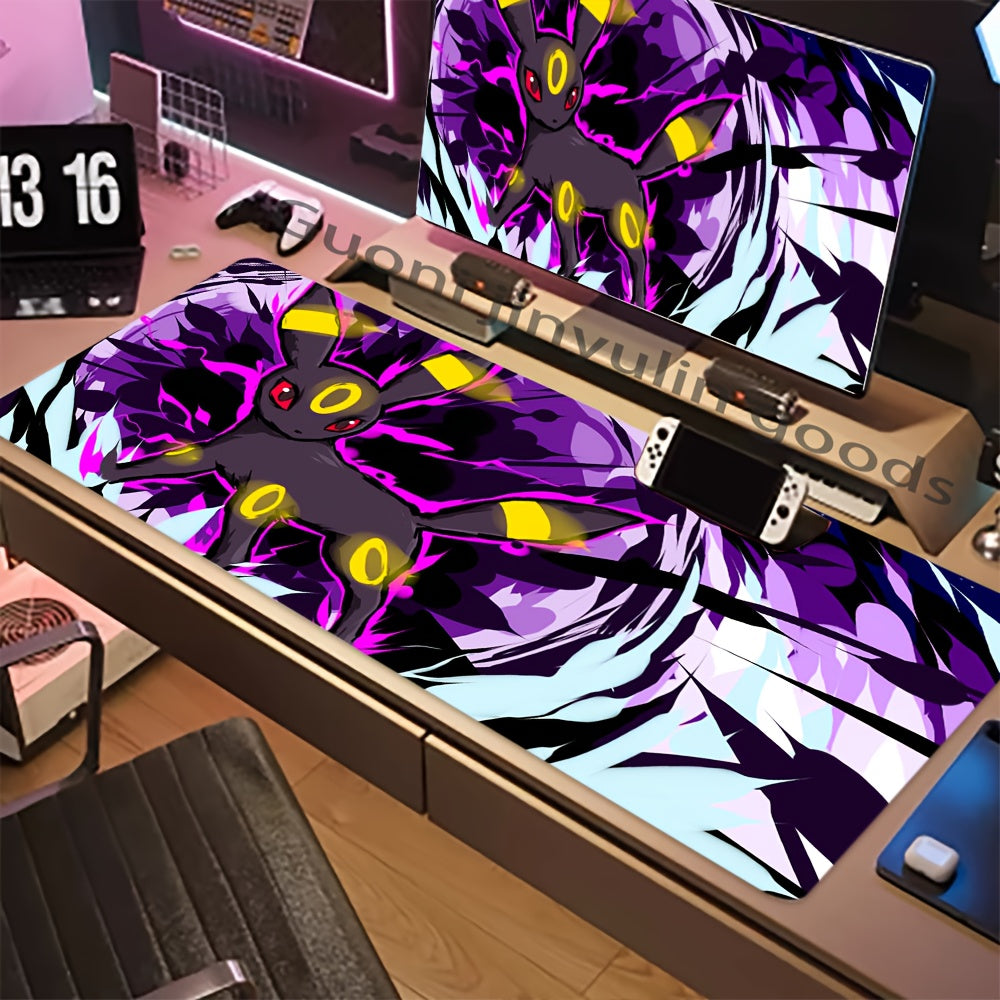 1pc Popular Anime Pokémon Super Cute Pattern Mouse Pad, Large Size Gaming Mouse Mat with Vibrant Colors, Soft and Comfortable Rubber Material for Gamers, Office & Home Use, Computer Accessories, Laptop & iPad Compatible, Non