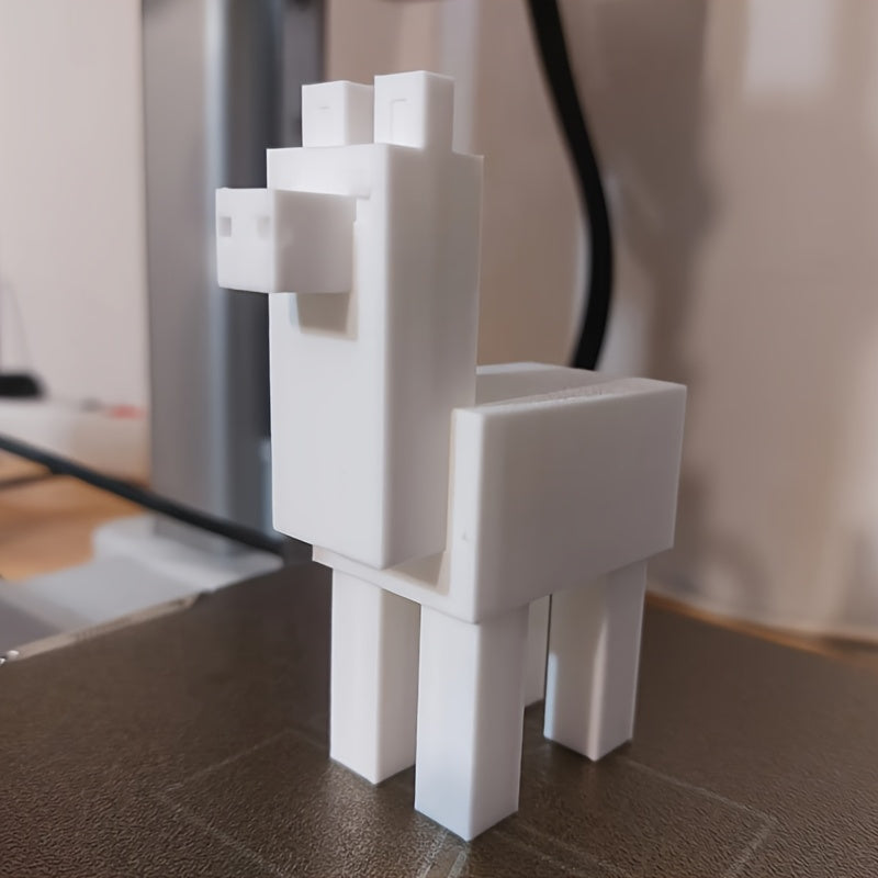 1pc 3D printed pixel style statue ornament, stackable block design, home office gaming table decoration, creative desktop accessories, birthday gifts, holiday decorations, player collectibles