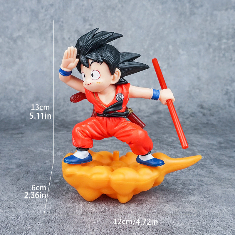 1pc Dragon Ball Z Goku & Vegeta Fighting on Clouds Collectible Figure - Dynamic Action Pose with Red & Outfits, Dynamic Poses, Perfect Gift For Fans