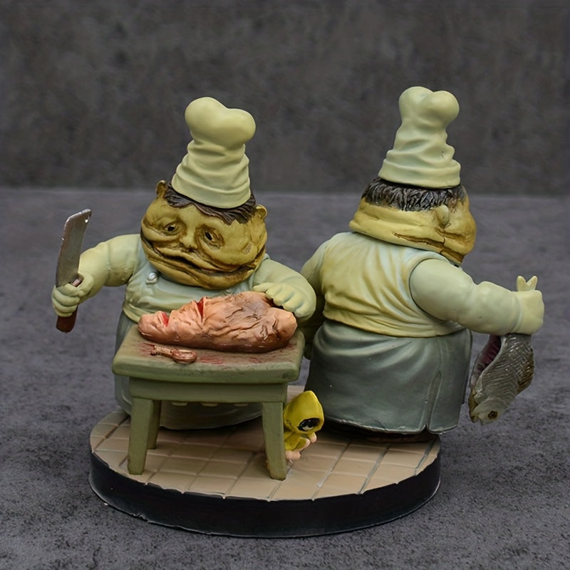 Anime Figure Scene Ornaments - Cute Anime Action Figure Collectible Statue Model Doll with Expressive Eyes & Dynamic Pose, Durable PVC Construction