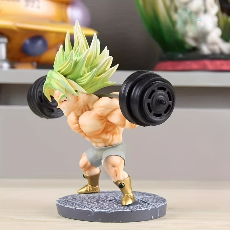 Broly Figure, Dragon Ball Super Saiyan Collectible for Anime Fans, Desktop Model Display, Home Decor Ornament for Computer Case, Desk, Bookshelf, Lightweight PVC Collectible, Perfect for Bedroom Decor, Car Accessory, Christma