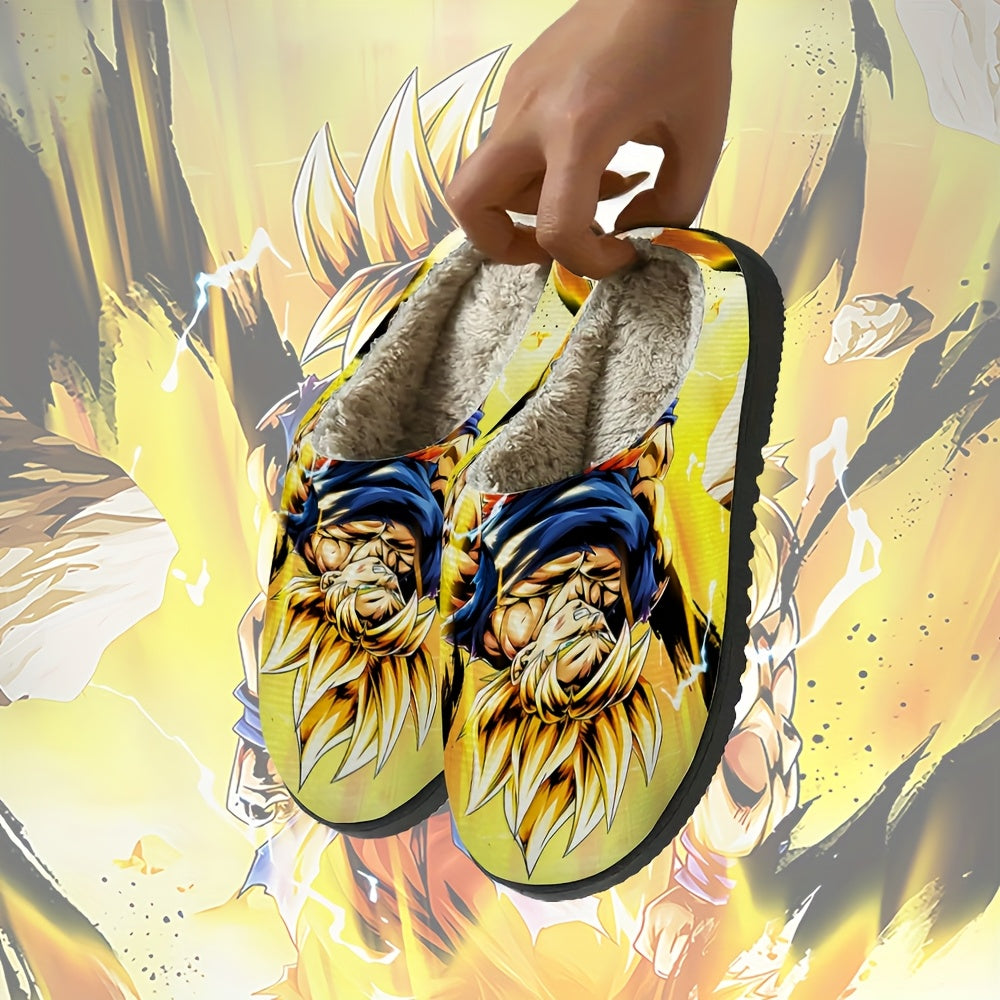 DRAGON BALL Goku & Goten Dragon Anime Slippers - Non-Slip TPR Sole, Warm Winter House with Goku Anime Characters, for for all-Season (Gift for,, Fans)