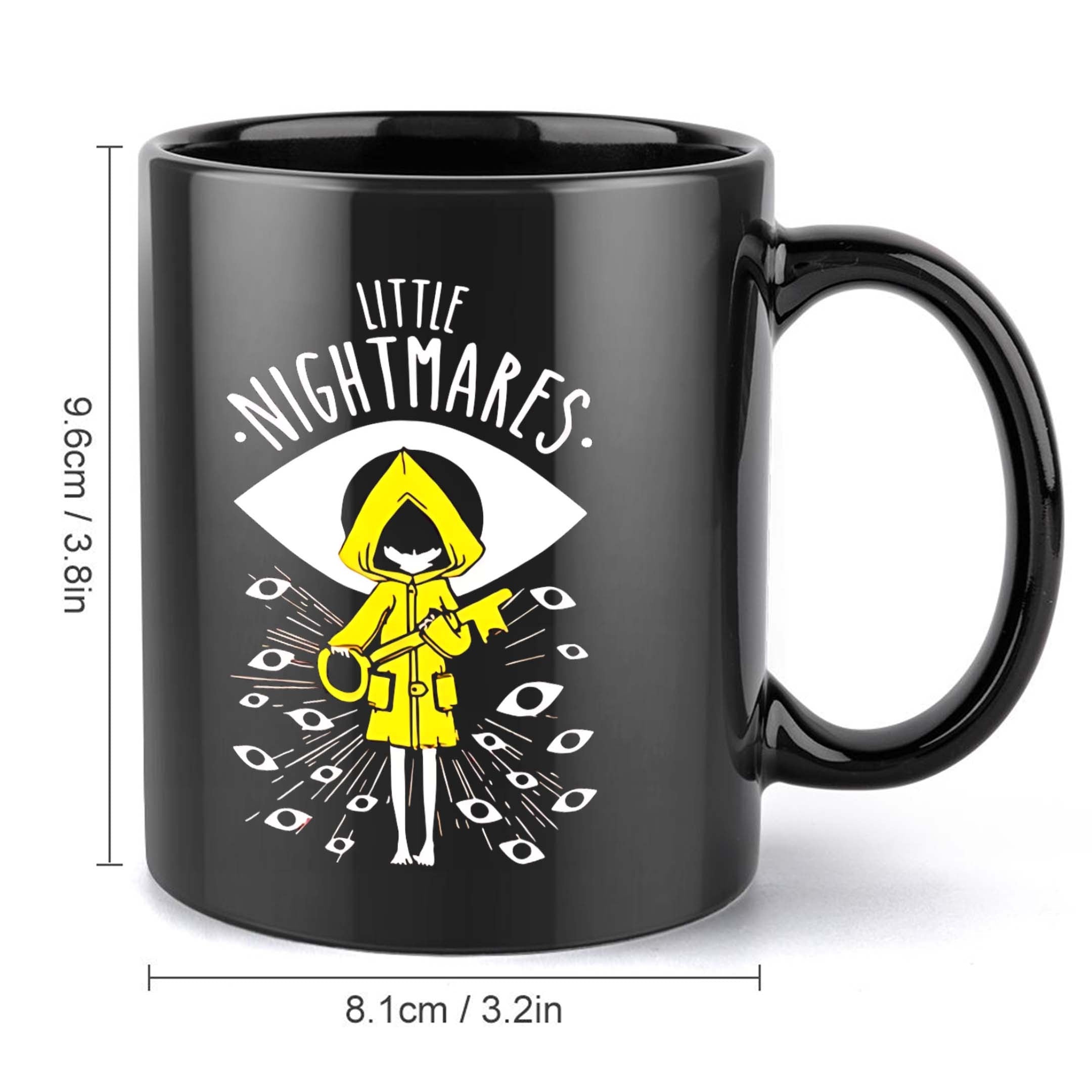 1pc Little Nightmares Ceramic Coffee Mug, 11oz, Hand Wash Only, Reusable, Multipurpose, Ideal for Christmas & New Year Gifts, with Eye Design, for All Seasons, Coffee Bar Accessories