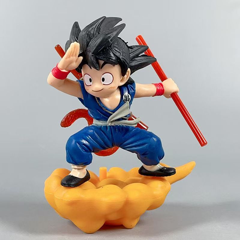 1pc Dragon Ball Z Goku & Vegeta Fighting on Clouds Collectible Figure - Dynamic Action Pose with Red & Outfits, Dynamic Poses, Perfect Gift For Fans
