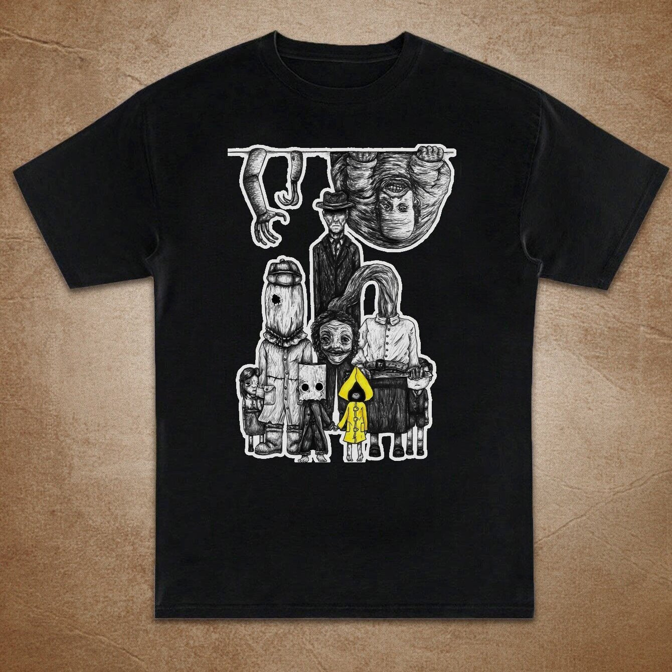 Women'S Little Nightmares Graphic Tee - Funny, Quirky, and Cute Letter Print T-Shirt, Casual Round Neck Short Sleeve Top, Perfect for Casual Attire, Ladies T Shirt