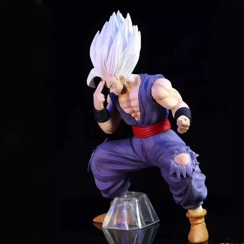 Dragon Ball Gohan White God Form Figurine - Highly Detailed Anime Action Pose with Dynamic Pose, Dynamic Base for Display, Collectible Statue for Home/Office Decor, Home Decoration, Detailed Sculpture, Character Model