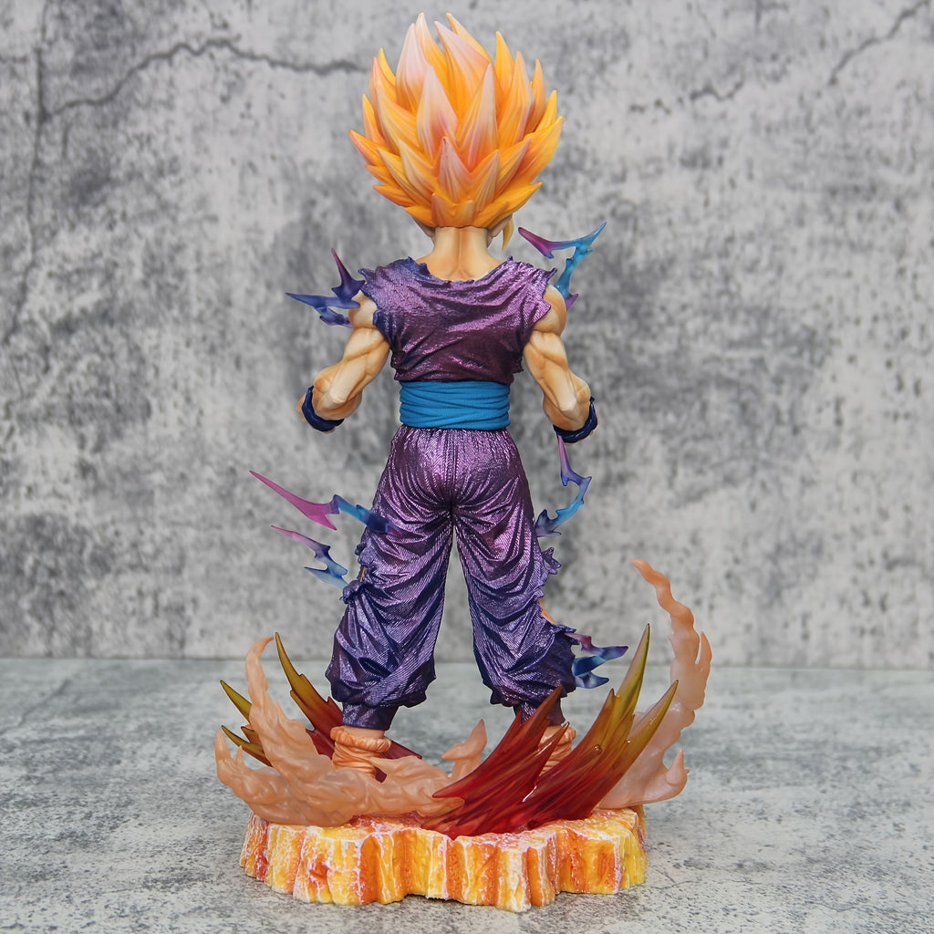 DRAGON BALL Son Gohan Figure - Super Saiyan Battle-Damaged Action Figure, Collectible Anime Statue with Dynamic Action Effects, PVC Figure for Display, for games, for movies, Gift for DBZ Fans (for & s)