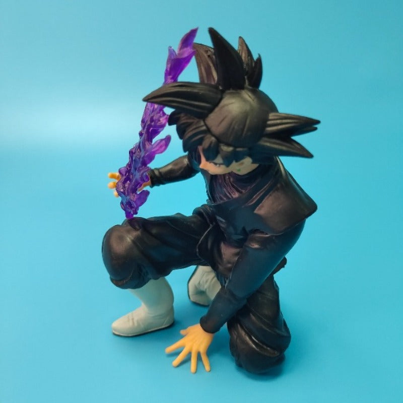 Goku Black, Dragon Ball Super Saiyan, Wielding Purple Energy, Desktop Figure, Classic Character Statue Model, PVC Figure, Anime Fan Collectible, Perfect Home and Room Desktop Decoration